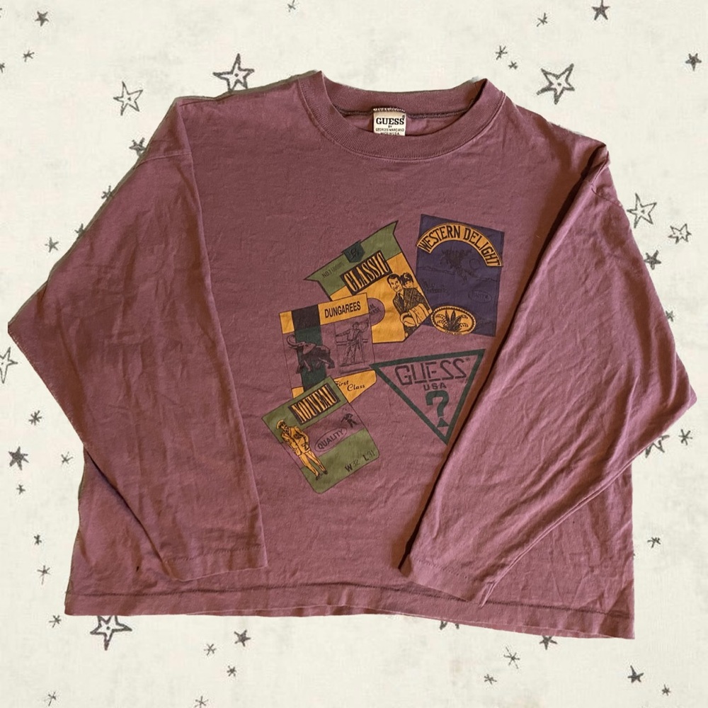 Vintage Guess long sleeve tee 💜